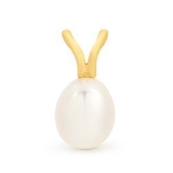 9CT Y/G CULTURED PEARL PENDANT