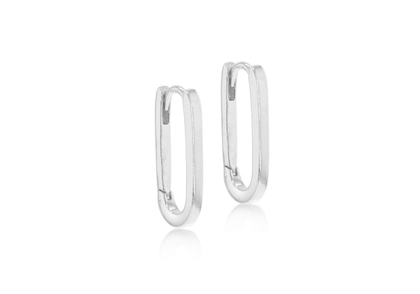 STG RECTANGULAR HOOP EARRINGS
