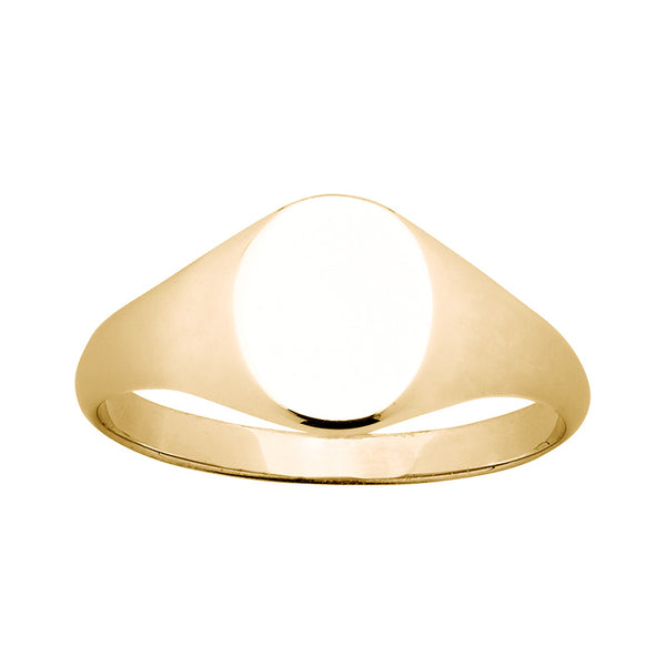 9CT YELLOW GOLD LADIES SIGNET RING