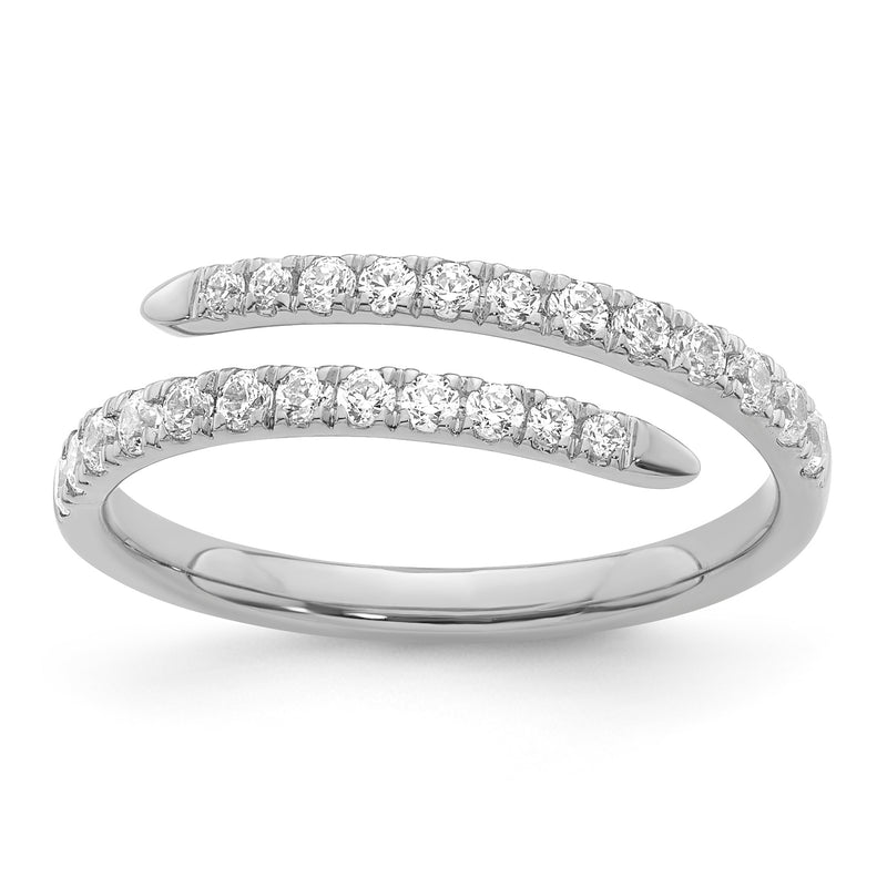 9K WG BGD SPIRAL DRESS RING