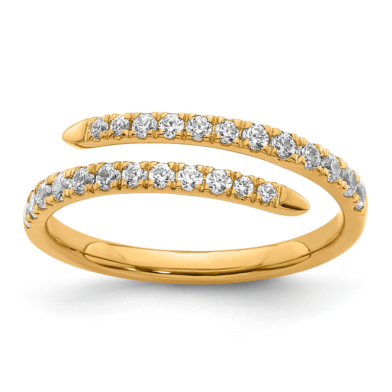 9K YG BGD SPIRAL DRESS RING