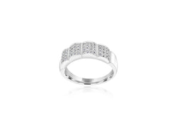 18k White Gold Multi-stone Diamond Ring