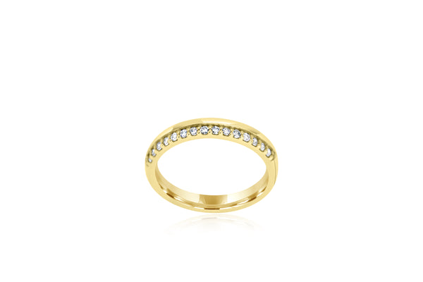 9k Yellow Gold Diamond Ring