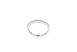 9k White Gold Diamond Ring / Band