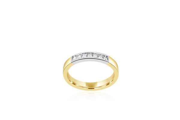14ct Yellow Gold 7-Stone Diamond Ring