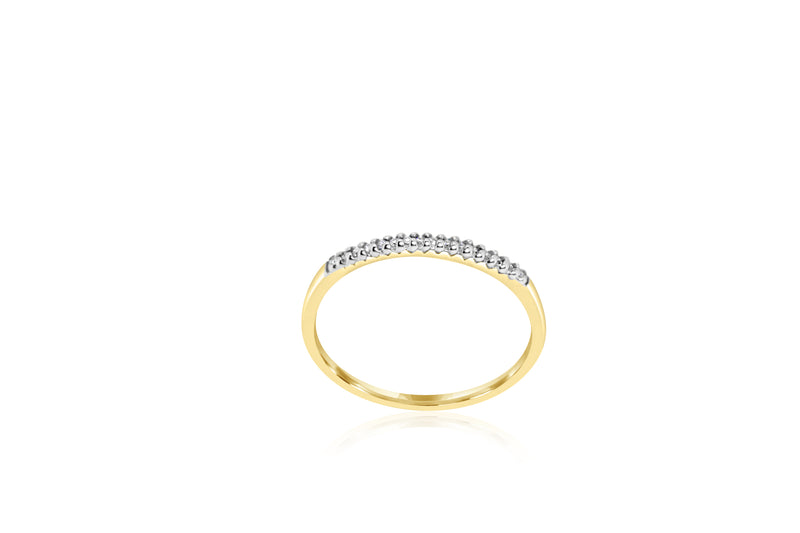9k Yellow Gold Diamond Ring / Stacker
