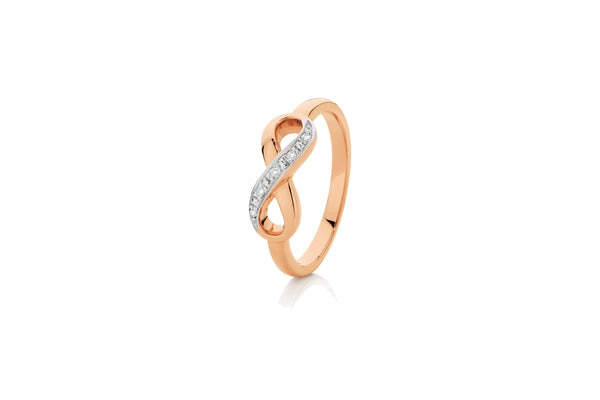 9k Yellow Gold Infinity Ring