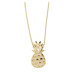 9k Yellow Gold Pineapple Necklace with display chain 45cm