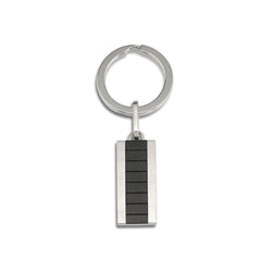Cudworth Stainless Steel/ IP Black Key Ring