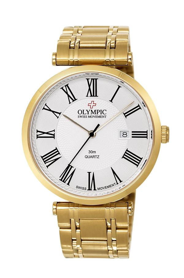 OLYMPIC MENS WATCH CLASSIC GOLD