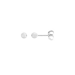 Stg Silver 3mm Ball Stud Earrings