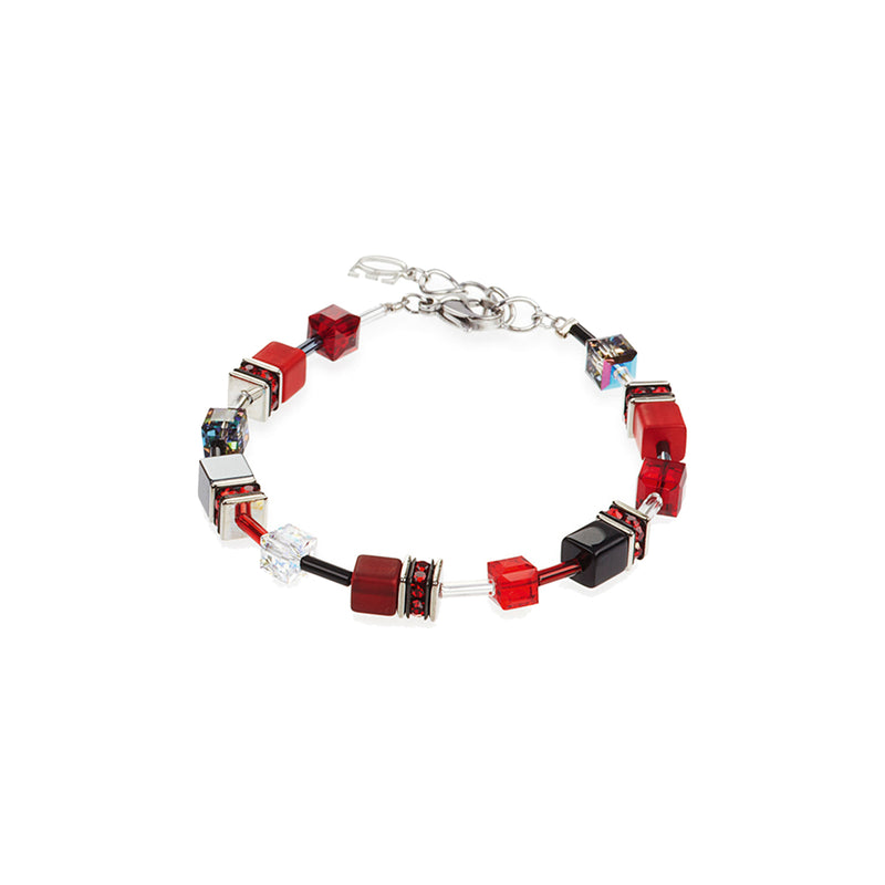 Coeur De Lion CL 4014/30-0312 S/Steel Red, Grey and black Swarovski & Glass Bracelet
