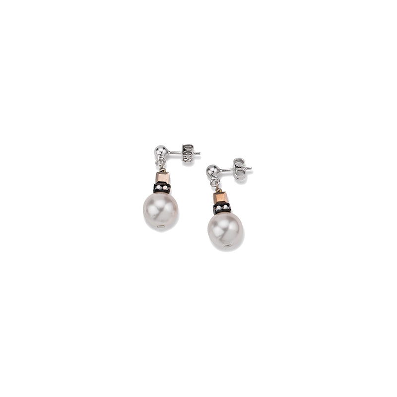 Coeur De Lion CL 4803/21-1300 Crystal Pearl Earrings