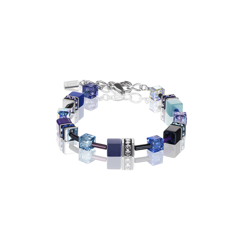 Coeur De Lion CL 2838/30-0708 Blue/Purple Geo-Cube Bracelet