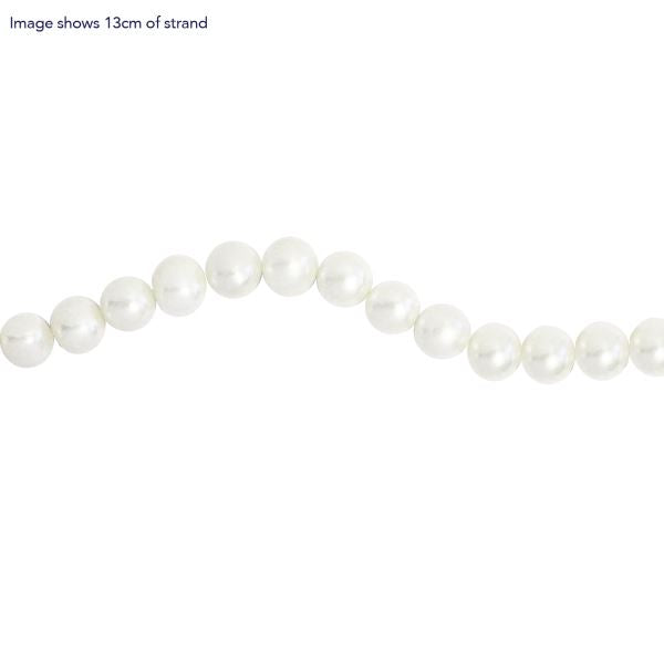 FW 10-10.5mm White Potato Pearl Bracelet with ring elastic