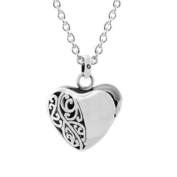Evolve Necklaces koru heart locket with chain