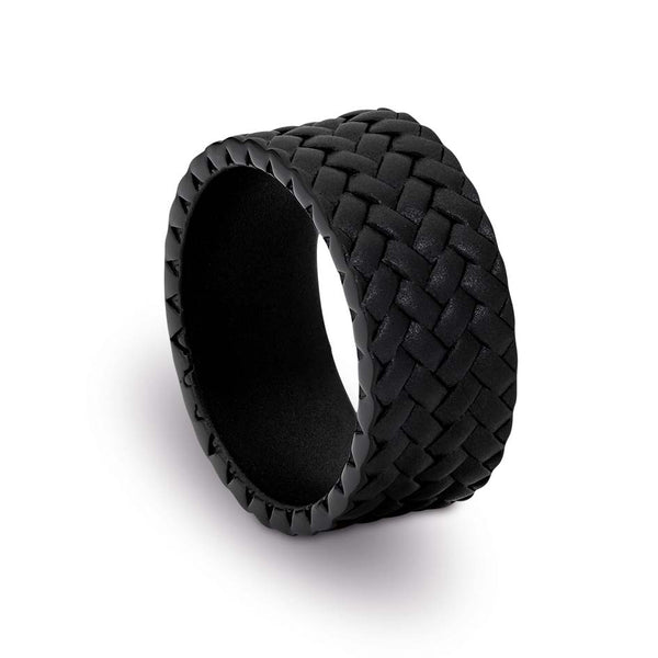 CUDWORTH BLACK STAINLESS STEEL TYRE PATTRN RING, SIZE T
