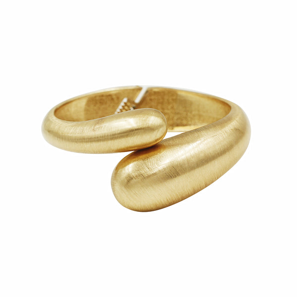 Dansk Tar Curve Spring Gold Colour Ion Plt Bracelet