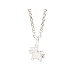 Stg Silver Pony Children Pendant with Stg Chain