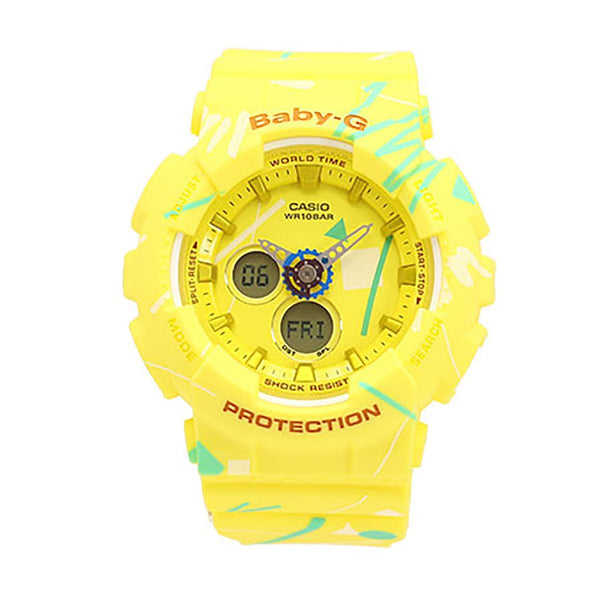 CASIO BABY G ANALOGUE WATCH 200M WR, STOPWATCH MINERAL GLASS