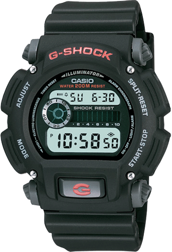 Casio Mens 200M G-Shock Watch (Black)
