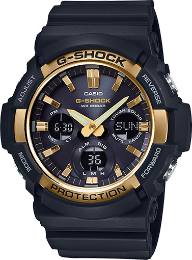Casio Mens G-Shock Watch Tough Solar-Powered Shock Resistant with Alarm