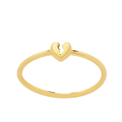 KAREN WALKER STG BROKEN HEART RING