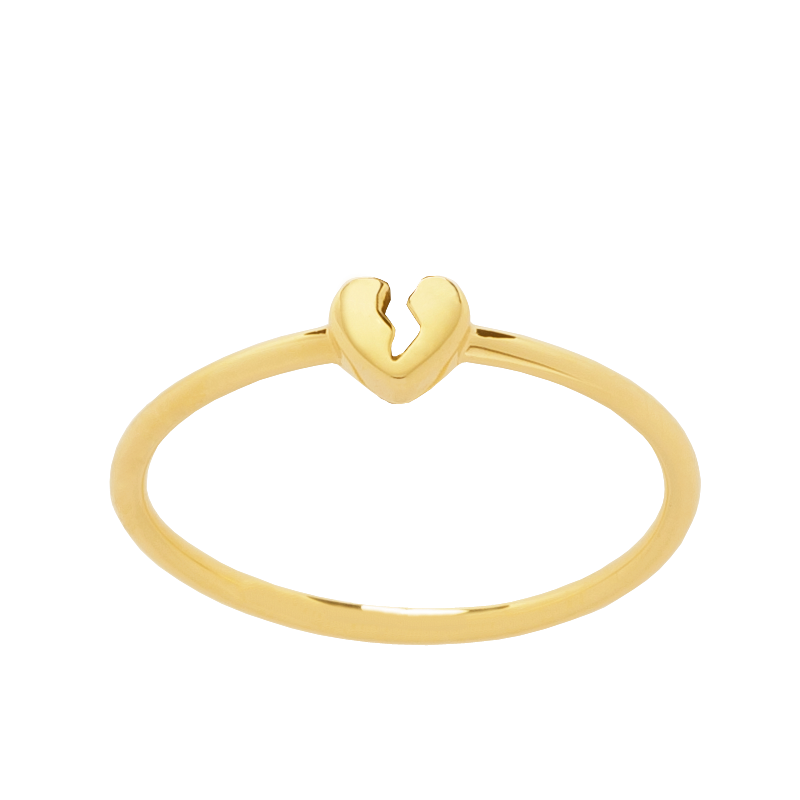 KAREN WALKER STG BROKEN HEART RING