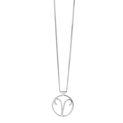 KAREN WALKER STG SILVER Aries necklace