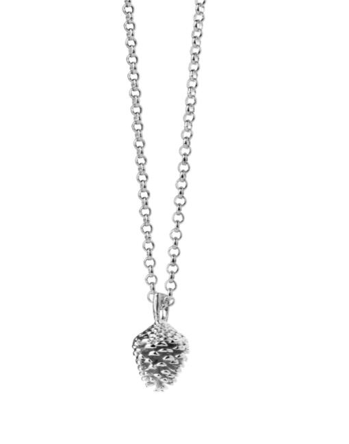 Karen Walker Stg Pinecone Necklace with chain 45cm