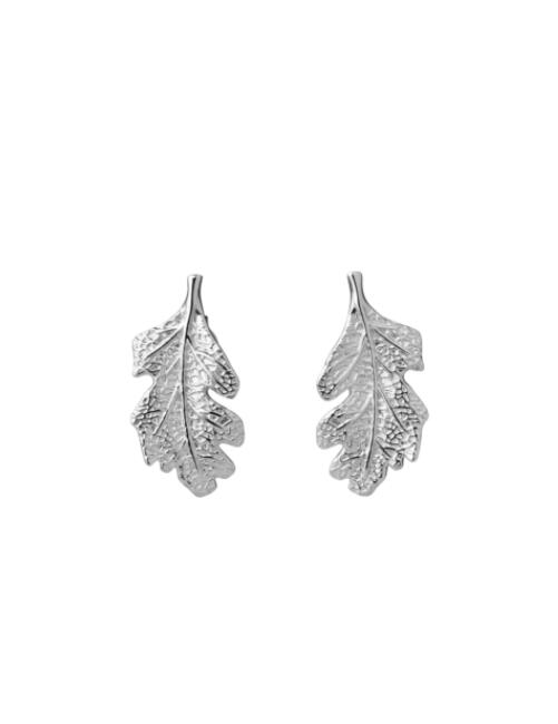 Karen Walker Stg Leaf Stud Earrings