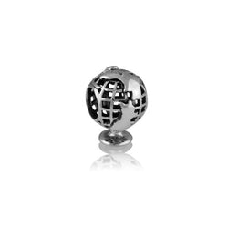 Evolve Charms Silver Globe LK135