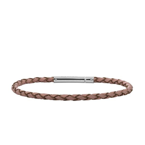Evolve Bracelets & Bangles Pink Single Twist Leather Bracelet - 18cm LKBEL-PK18-1