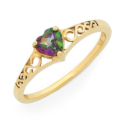 9K YELLOW GOLD MYSTIC TOPAZ RING