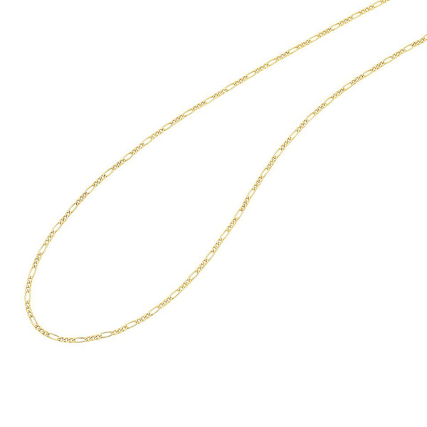 9K Yellow gold SILVER FILLED CHAIN 50CM