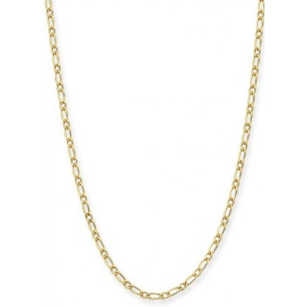 9K YELLOW GOLD SILVER FILLED CHAIN 40CM