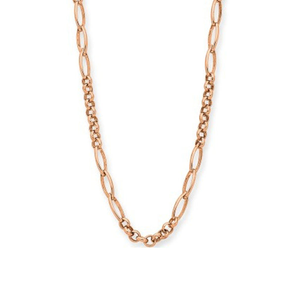 9K rose gold SILVER FILLED CHAIN 50CM