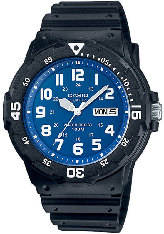 Casio Mens 100M Analogue Watch (Blue/Blk)