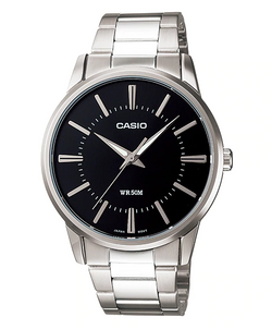 CASIO MENS WATCH CLASSIC ANALOGUE 50M WATER RESIST STAINLESS STEEL BAND