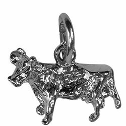 Traditional Silver Charm Cow