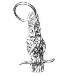Traditional Silver Charm Owl