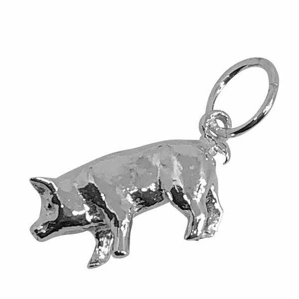 Traditional Silver Charm Pig