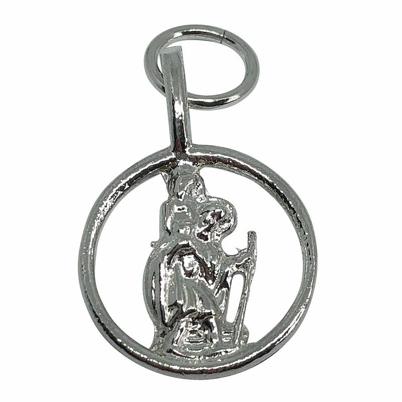 Traditional Silver Charm St_Christopher_Open