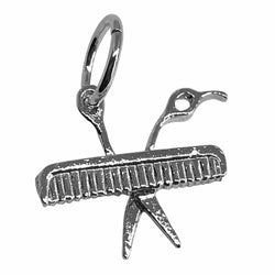 Traditional Silver Charm Scissors_Comb
