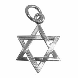 Traditional Silver Charm Star_of_David_large