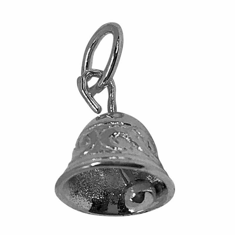 Traditional Silver Charm Small_Bell_Engraved
