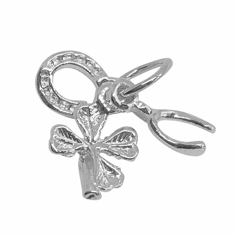 Traditional Silver Charm Good Luck