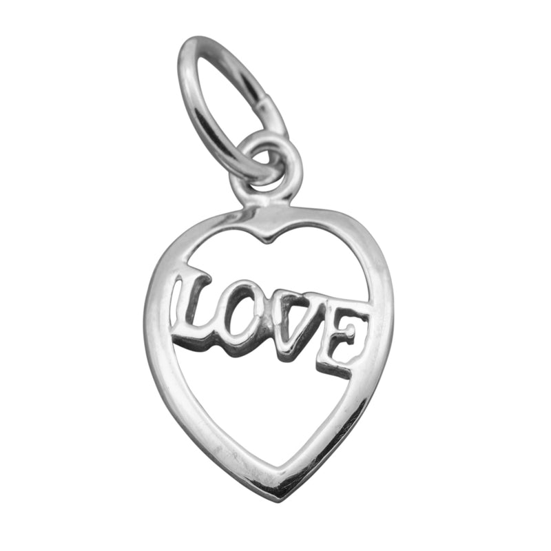 Traditional Silver Charm Love_Heart