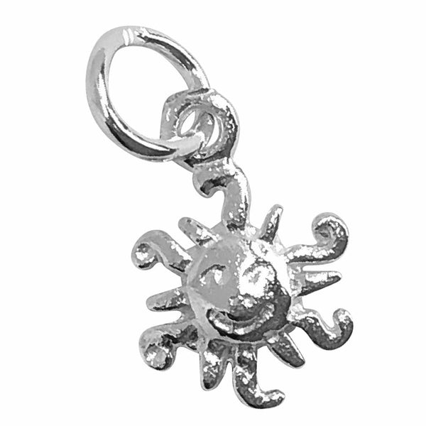 Traditional Silver Charm Sun