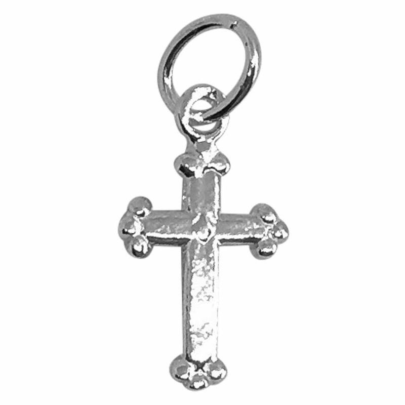 Traditional Silver Charm Cross